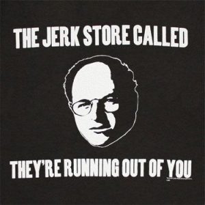 Seinfeld Jerk Store Black Shirt