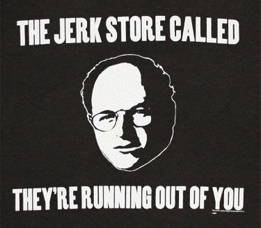 Seinfeld Jerk Store Black Shirt
